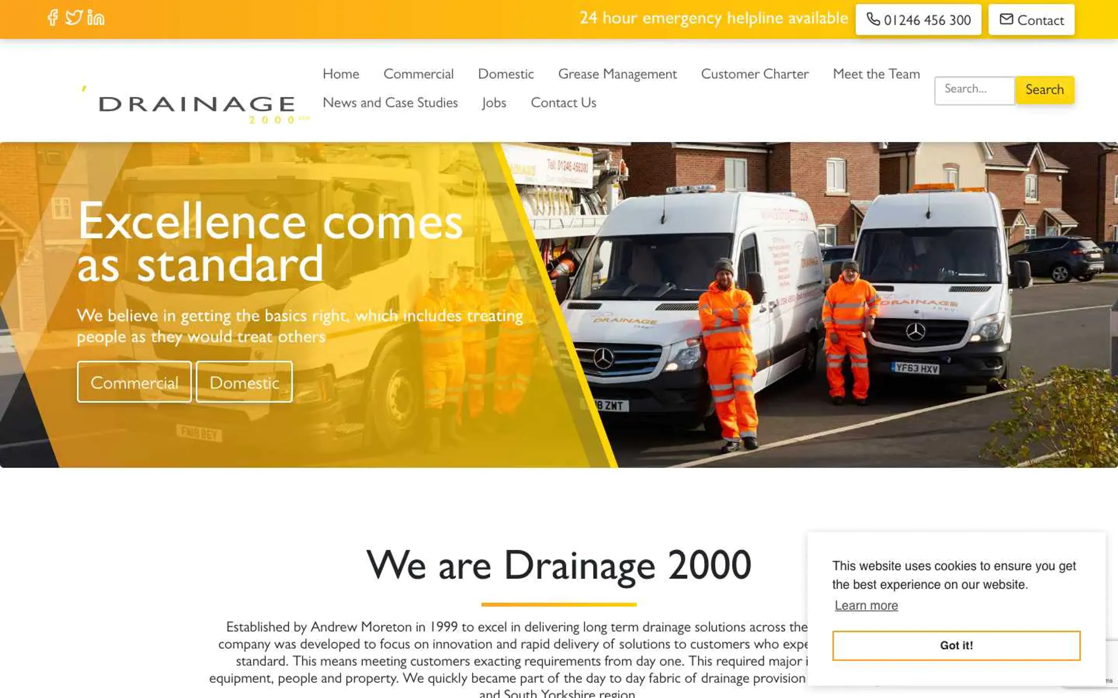 Recent project we worked on for Drainage 2000