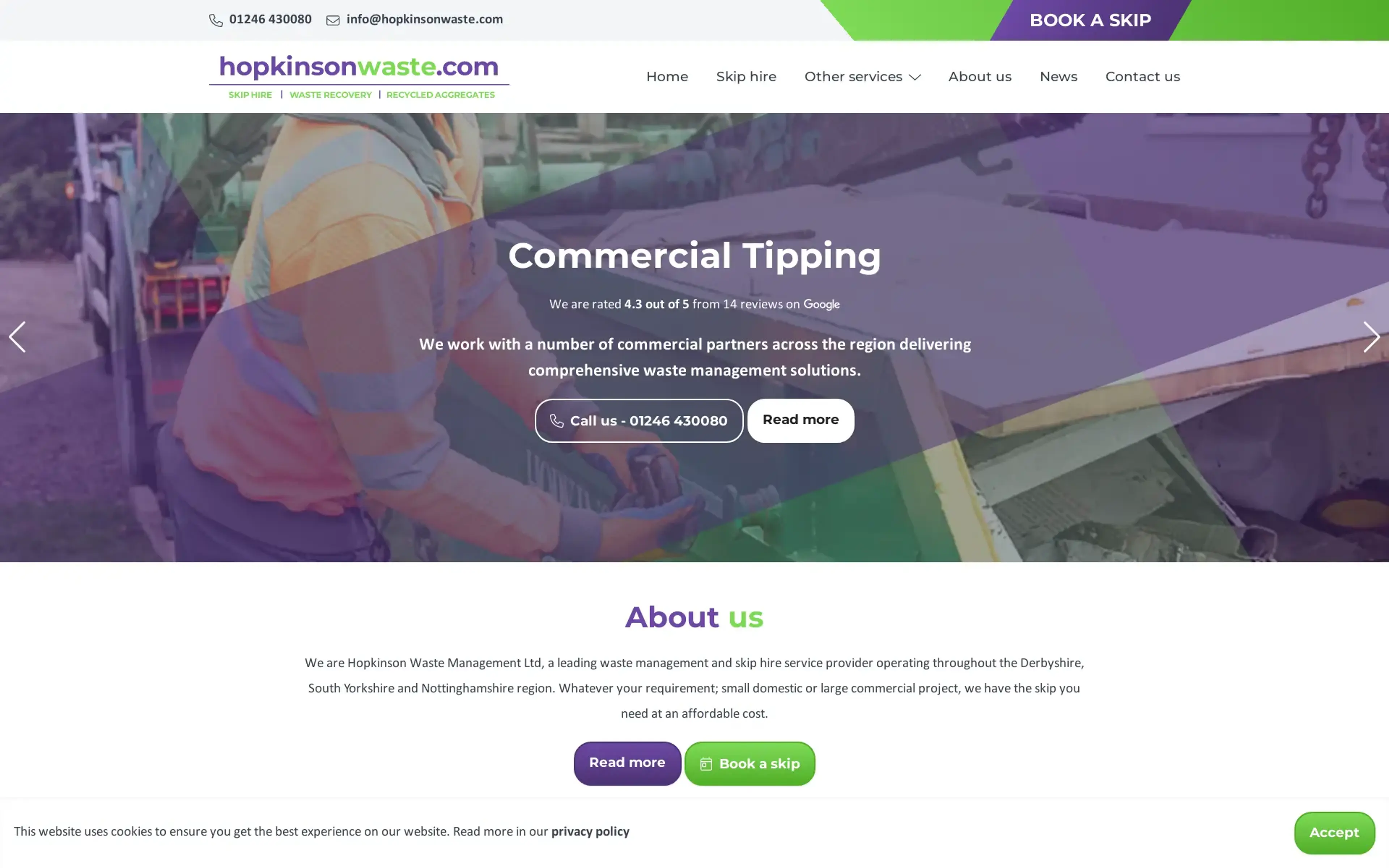 Recent project we worked on for Hopkinson Waste