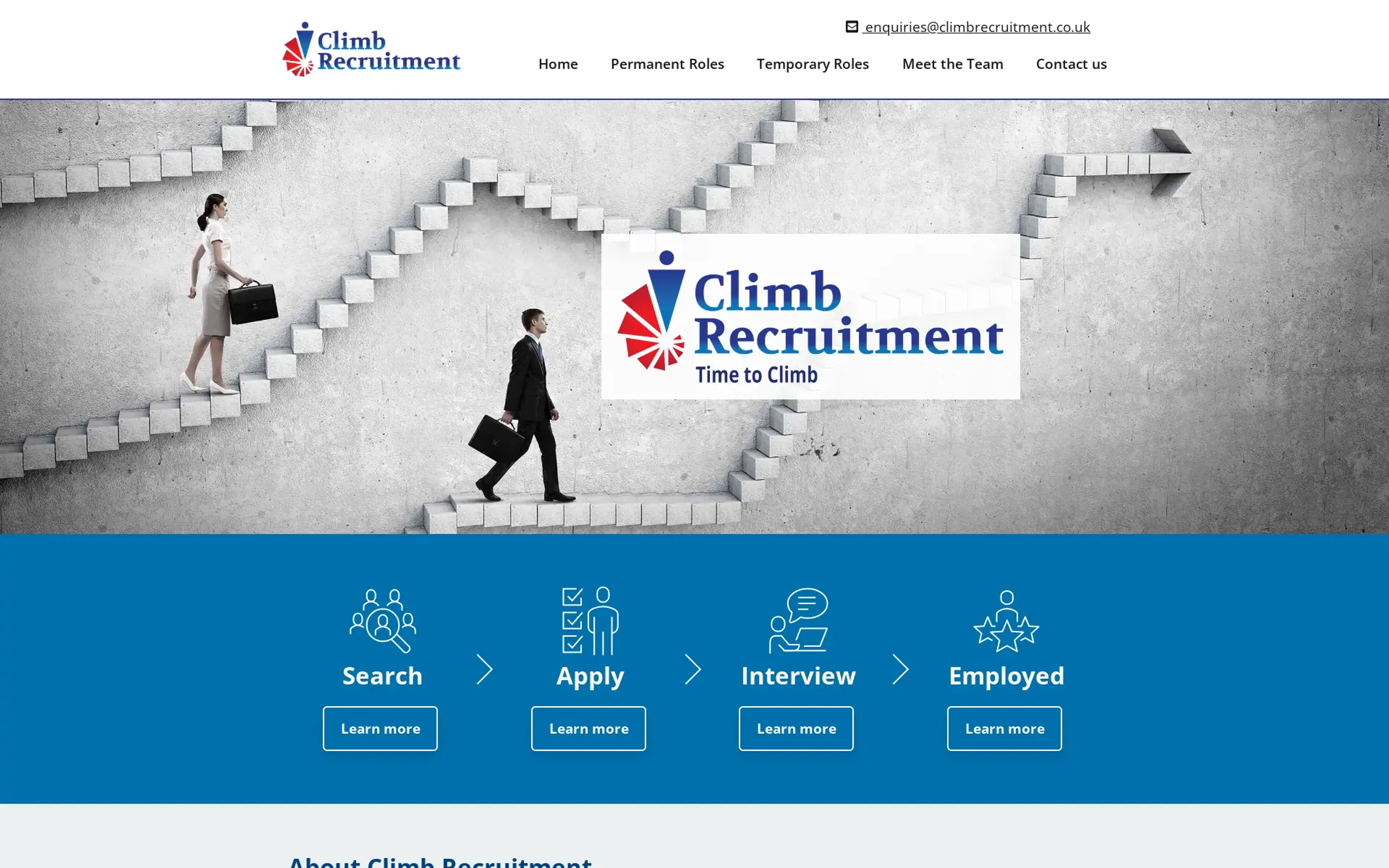 Recent project we worked on for Climb Recruitment