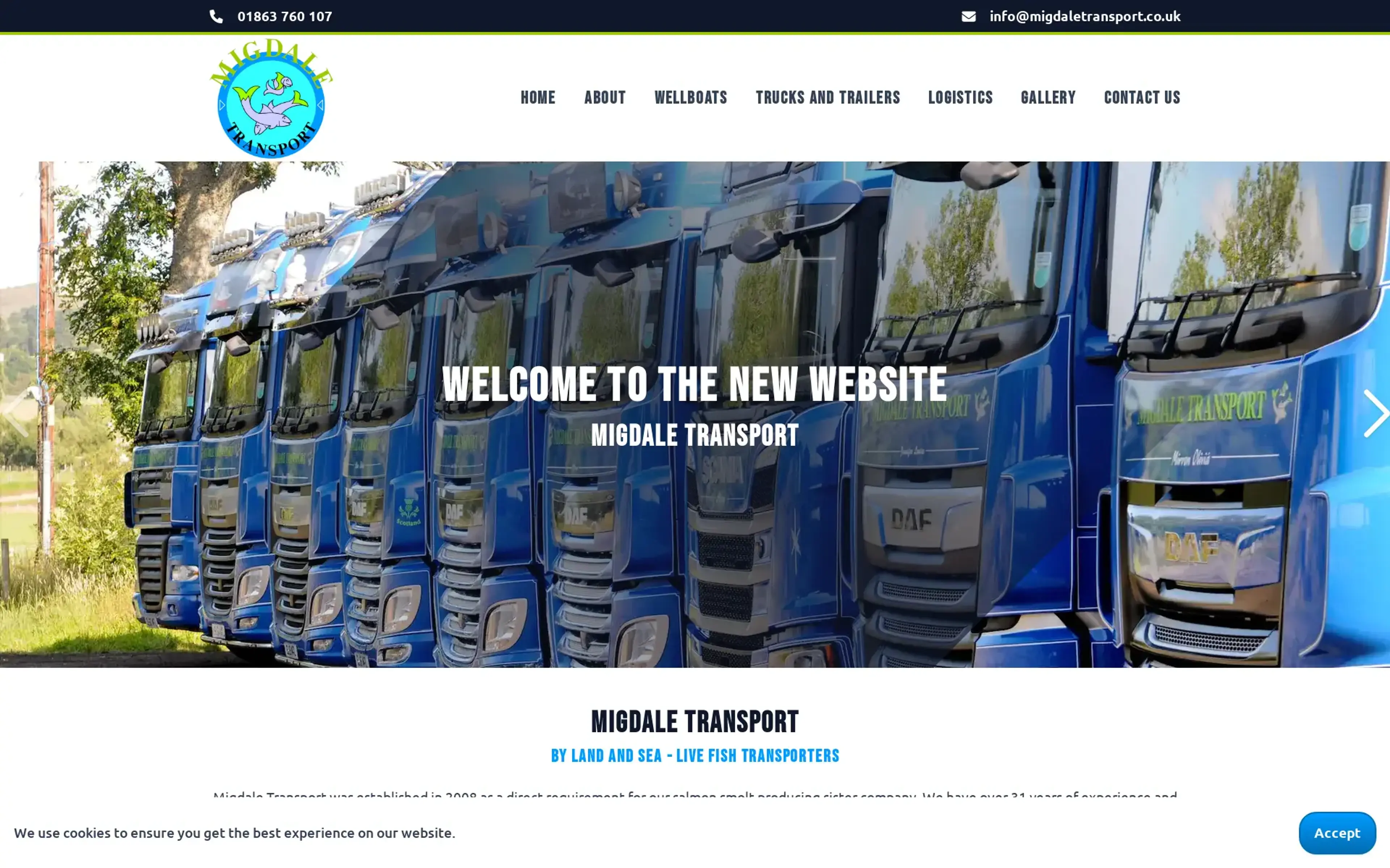 Recent project we worked on for Migdale Transport