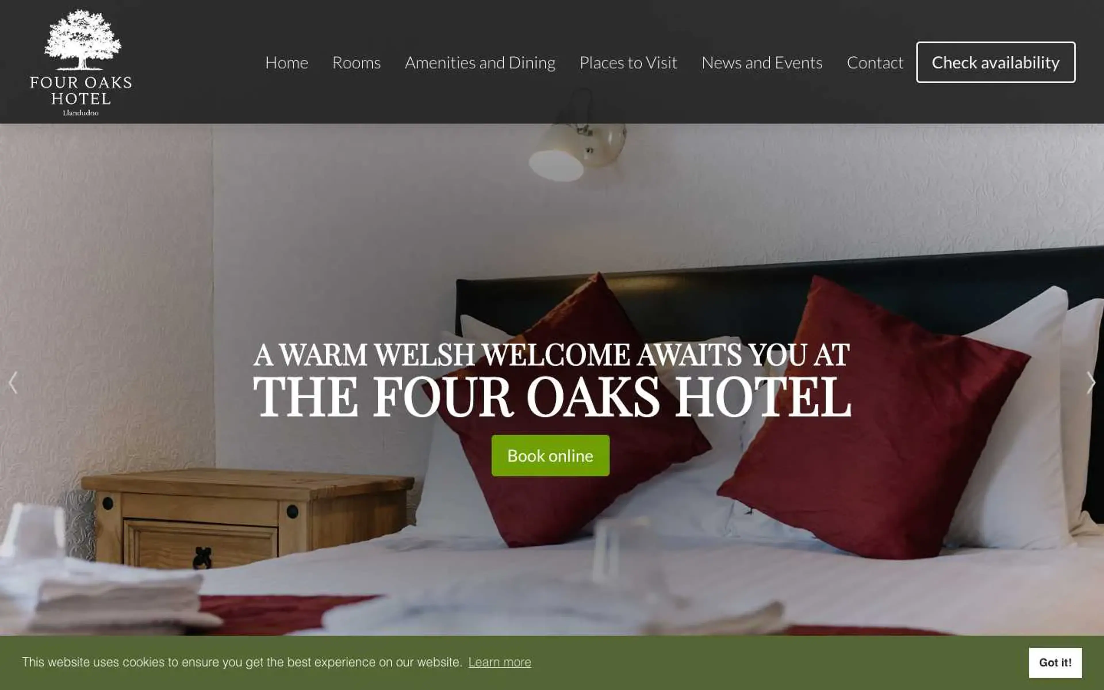 Recent project we worked on for Four Oaks Hotel