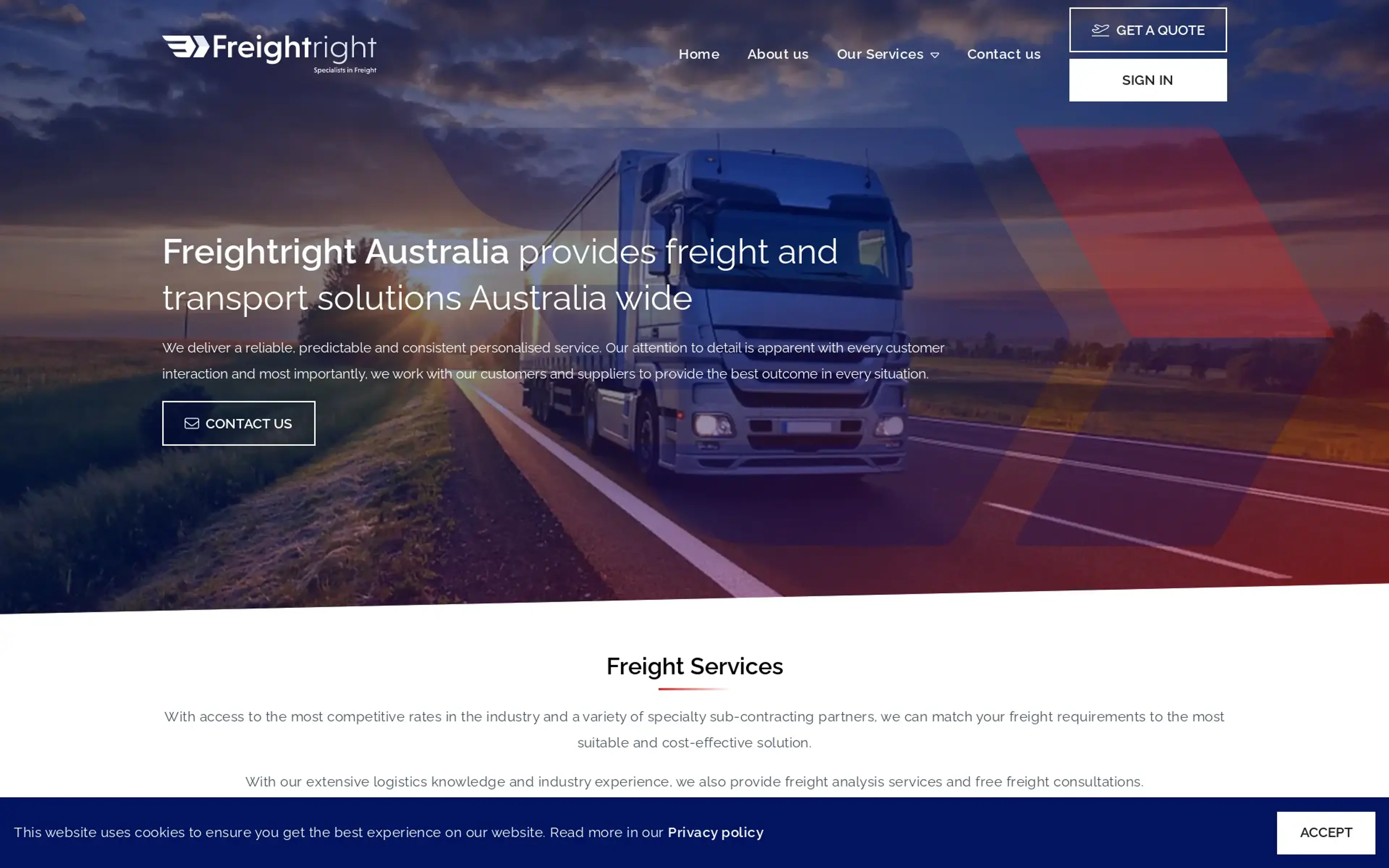 Recent project we worked on for Freightright