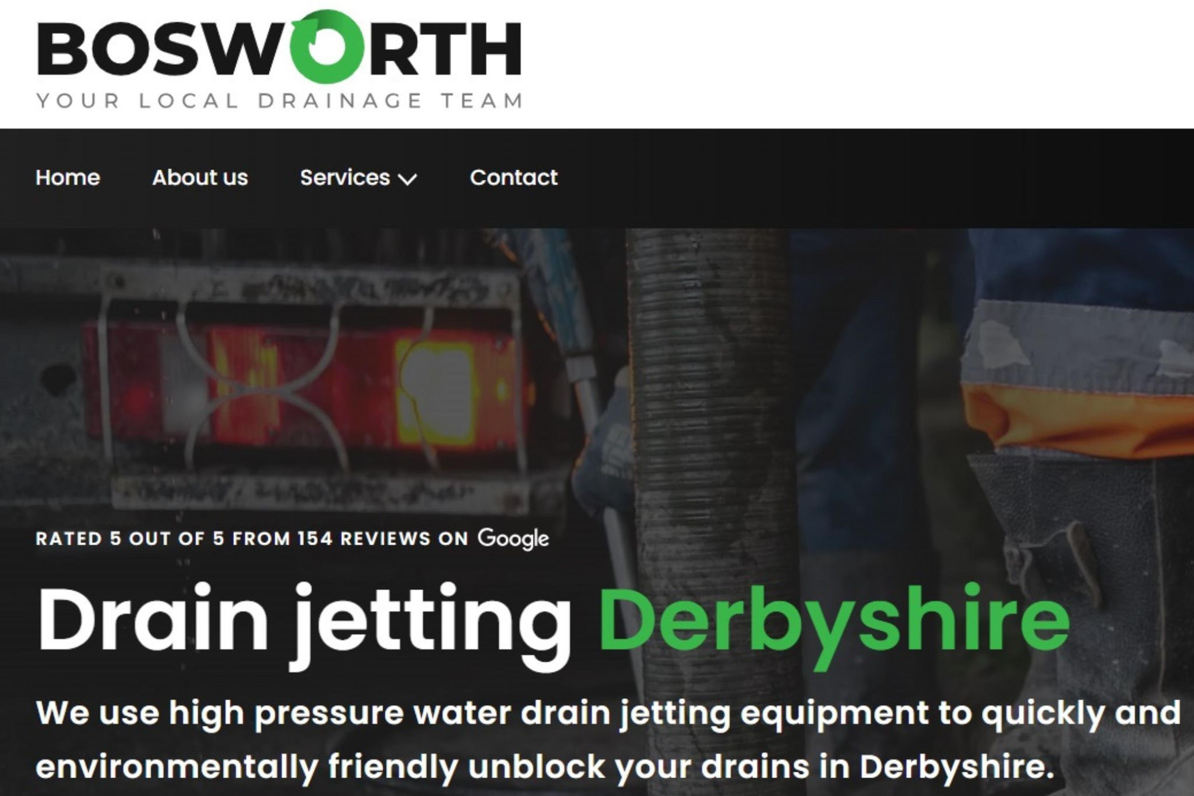 Recent project we worked on for Bosworth Group - Drainage Website Design