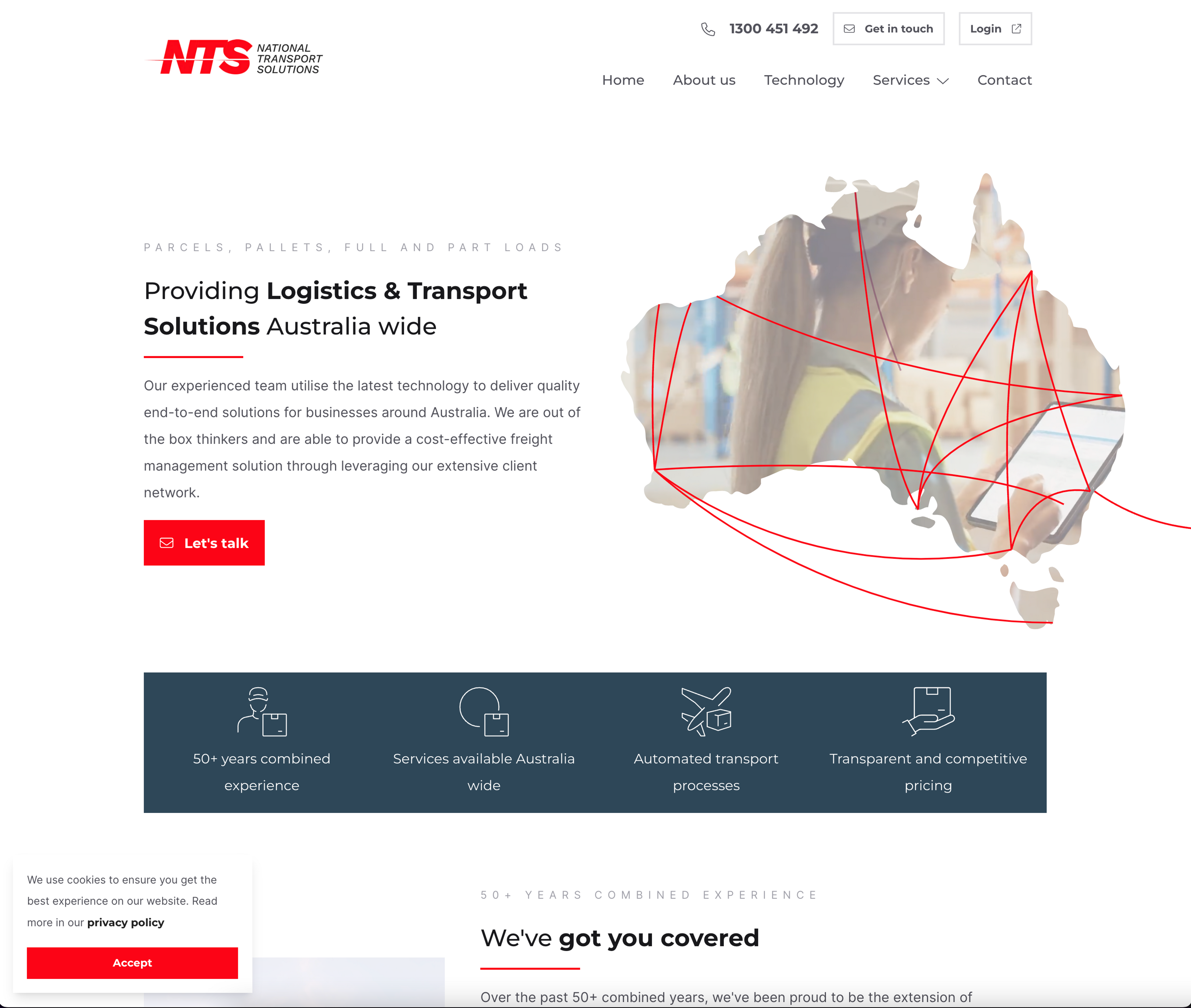 Recent project we worked on for National Transport Solutions